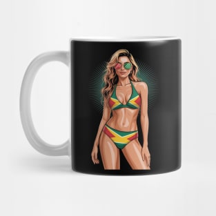 Guyanese Flag Bikini Women Souvenirs Guyana Mug